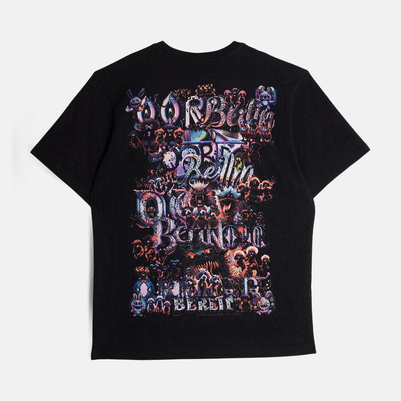 Super Flea Market+OOR+Logo printed tee+Toni Garrn2